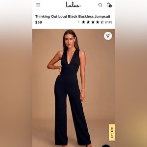 Lulu’s Backless Jumpsuit - NWT